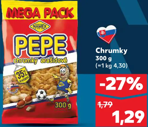 PEPE chrumky arašidové mega pack