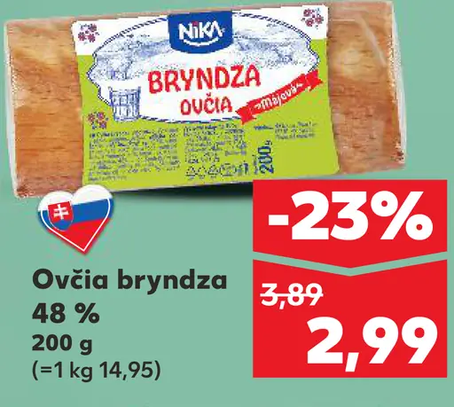 Nika ovčia bryndza 48 %
