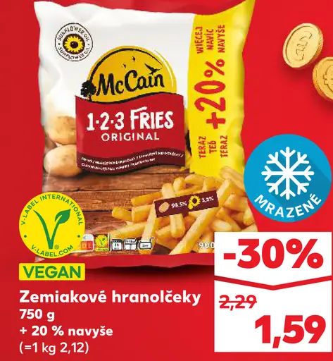 McCain hranolčeky 1-2-3 Fries Original
