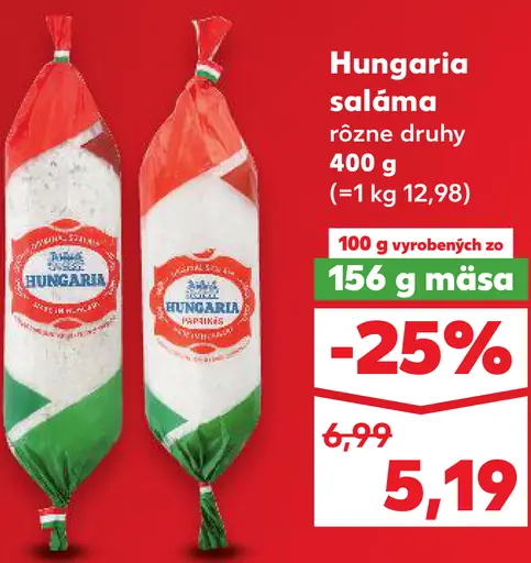 Hungaria Saláma rôzne druhy