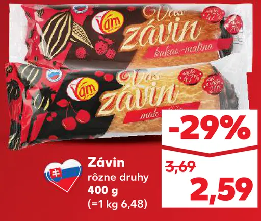 Vito závin rôzne druhy
