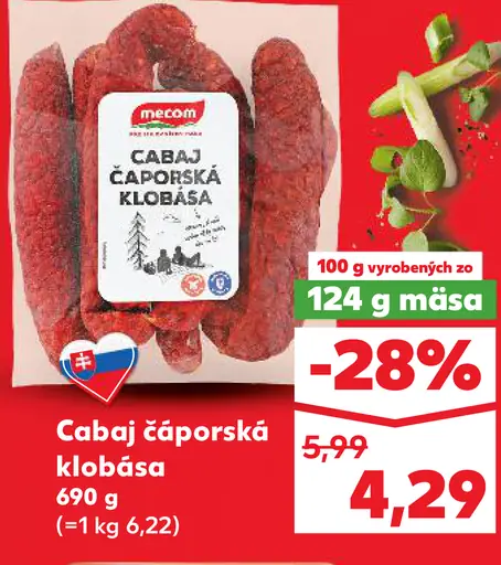 Mecorn čabaj čaporská klobása