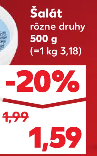 K-Classic šalát rôzne druhy