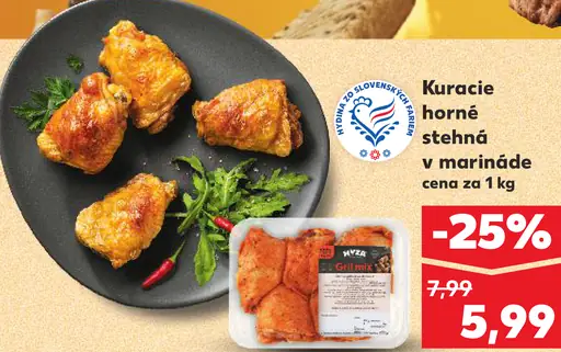 Kuracie horné stehná v marinade
