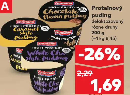 Ehrmann High Protein dezert alebo puding rôzne druhy