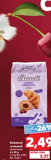 Bauli cherry croissant