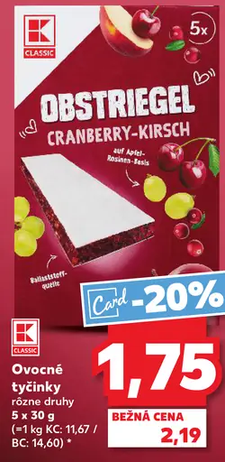 K-Classic ovocné tyčinky