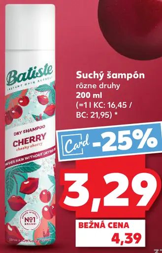 Batiste Suchý šampón Cherry