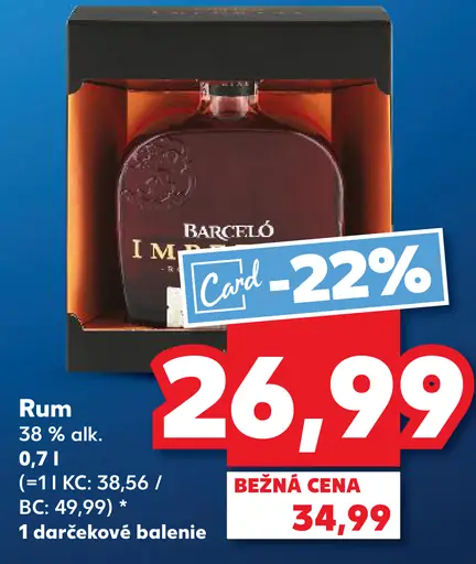 Barceló rum darčekové balenie