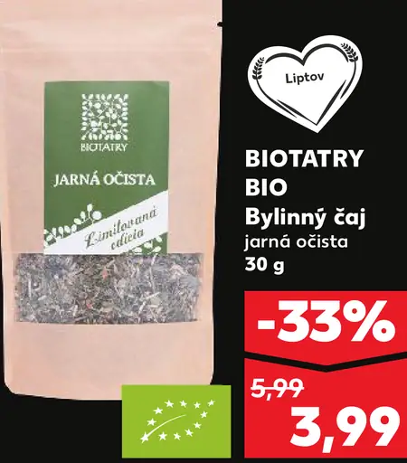 Biotatry Bio bylinný čaj jarná očista