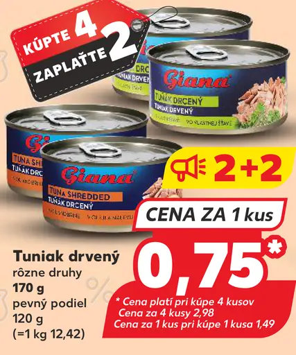 Giana tuniak drvený v konzerve