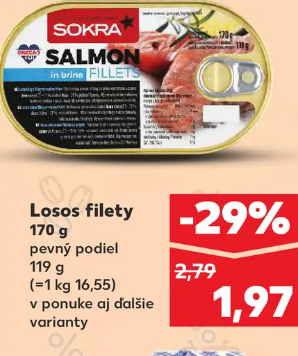 Sokra losos filety v konzerve