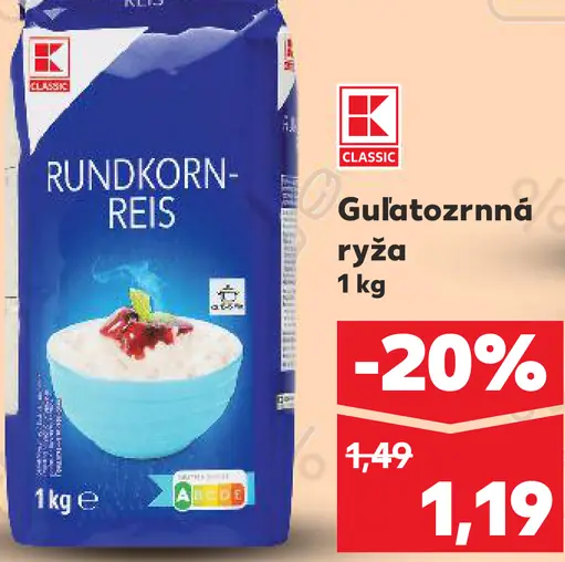K-Classic Gulatozrnná ryža