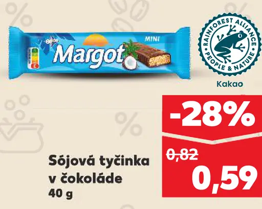 Margot Sójová tyčinka v čokoláde