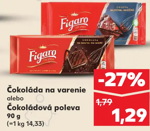 Figaro Čokoláda na varenie