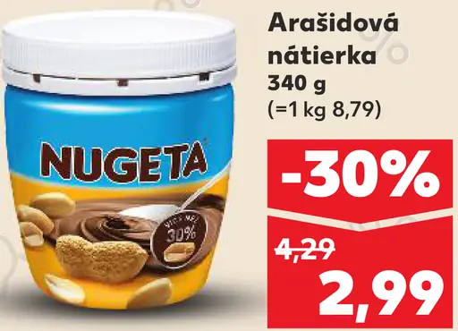 Nutspread Nugeta arašidová nátierka