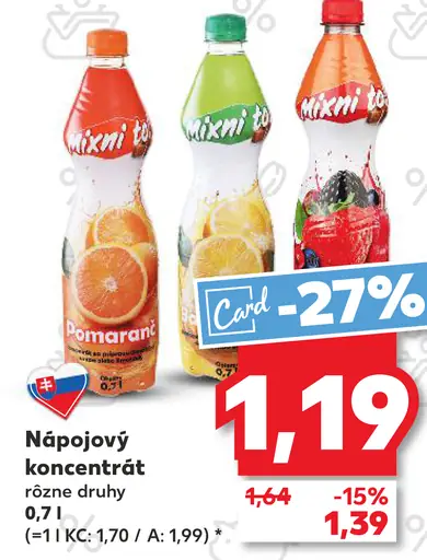 Mixon nápojový koncentrát