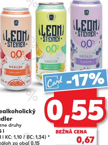 Lemon Štěner nealkoholický radler
