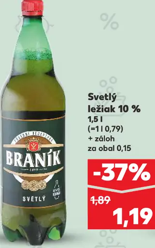 Braník Svetlý ležiak 10 %