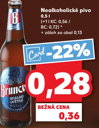 Bruncvík Nealkoholické pivo