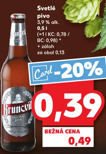 Bruncvík Svetlé pivo