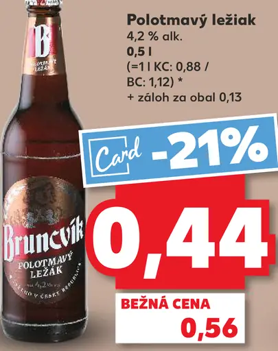 Bruncvík Polotmavý ležiak