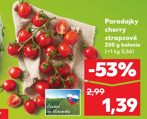 Paradajky cherry strapcové