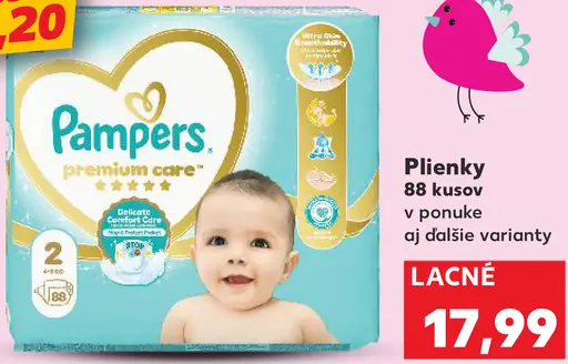 Pampers premium care detské plienky