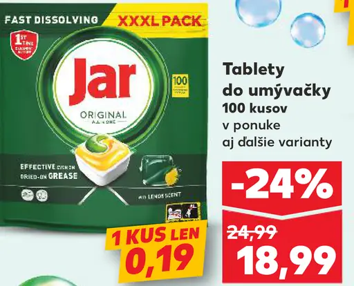 Jar Tablety do umývačky