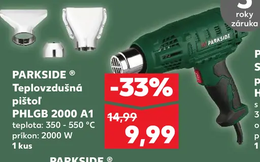PARKSIDE Teplovzdušná pištoľ PHLG 2000 A1