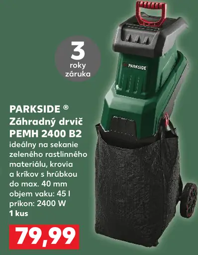 Parkside záhradný drvič Pemh 2400 B2