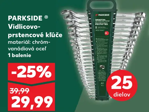 Parkside Prstencové/vidlicové kľúče