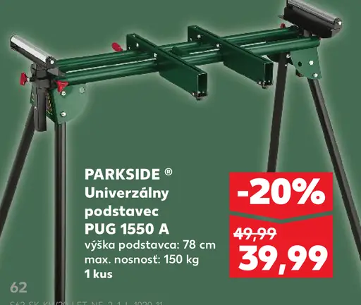 Parkside univerzálny podstavec PUG 1550 A1