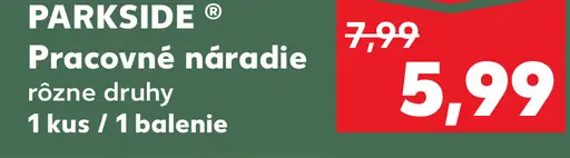 Parkside Pracovné náradie