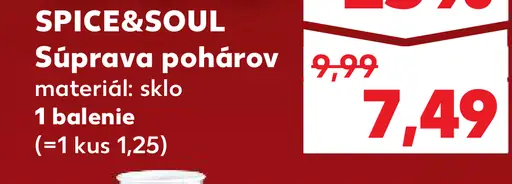 Spice&Soul Súprava pohárov