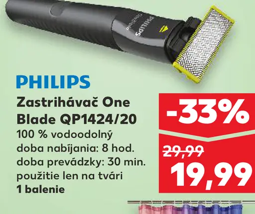 Philips OneBlade QP1424/20 zastrihávač