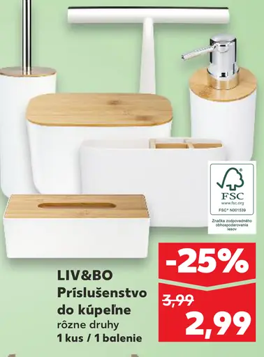 LIV&BÔ príslušenstvo do kúpeľne