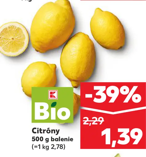 Citróny BIO čerstvé