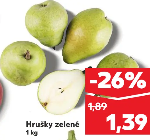 Hrušky zelené čerstvé