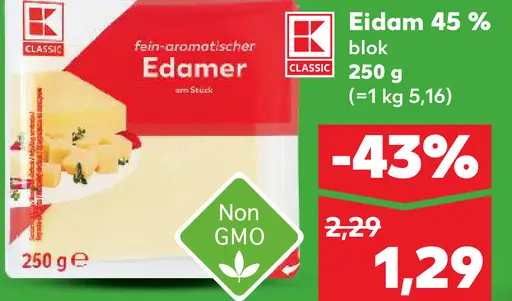 K-Classic Eidam 45 % blok Edamer