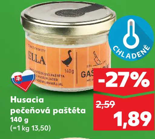 Bella Husacia pečeňová paštéta