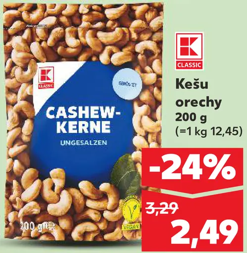 K-Classic Cashew-Kerne kešu orechy