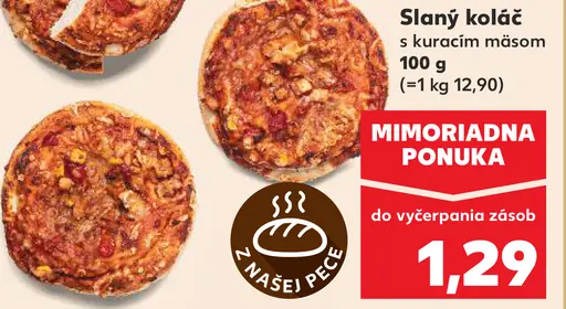 Slaný koláč s kuracím mäsom