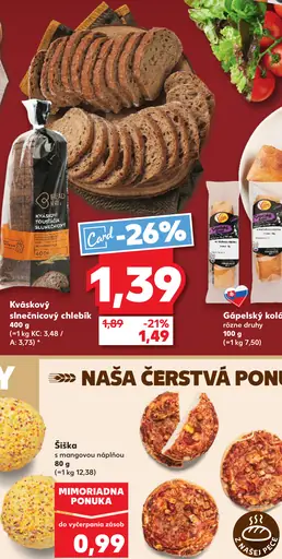 Kváskový slnečnicový chlebík