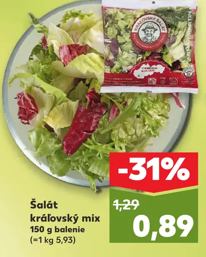 Šalát kráľovský mix