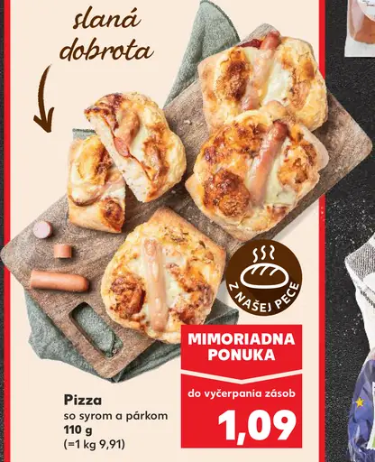 Pizza so syrom a párkom