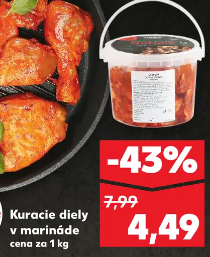 Hydináreň Kuracie diely v marináde