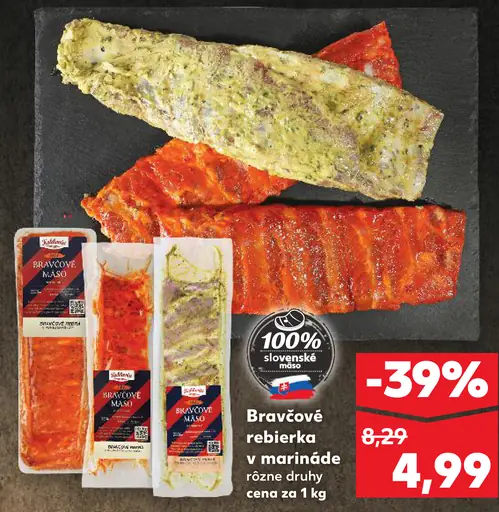 Bravčové rebierka v marináde