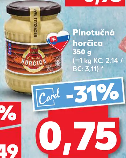 Plnotučná horčica