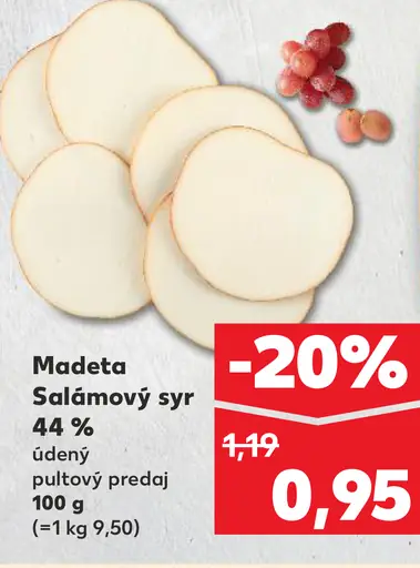 Madeta Salámový syr 44 %